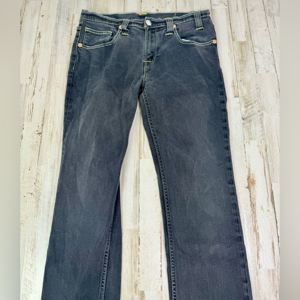 Levi’s Woman’s 541 Straight leg Denim black Jeans Stretch Comfort Size 34x32 - Picture 3 of 10